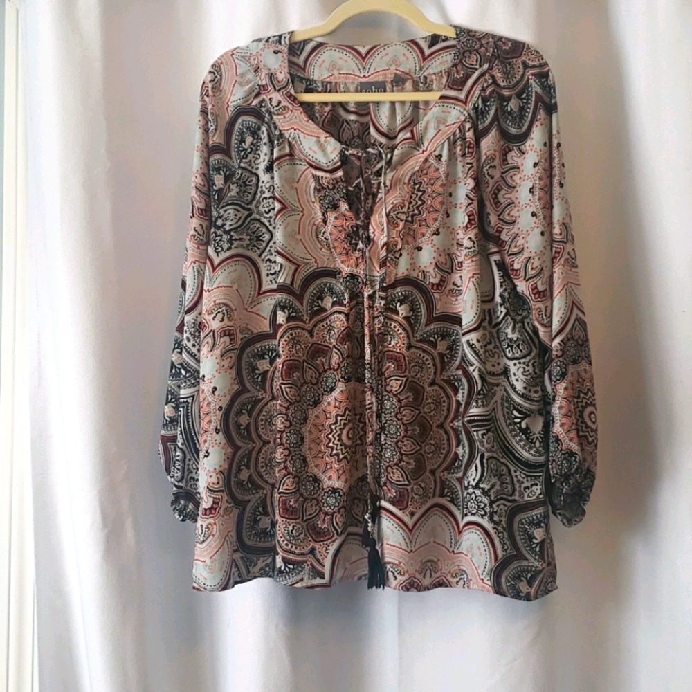 Soho Jeans New York & Co blouse L